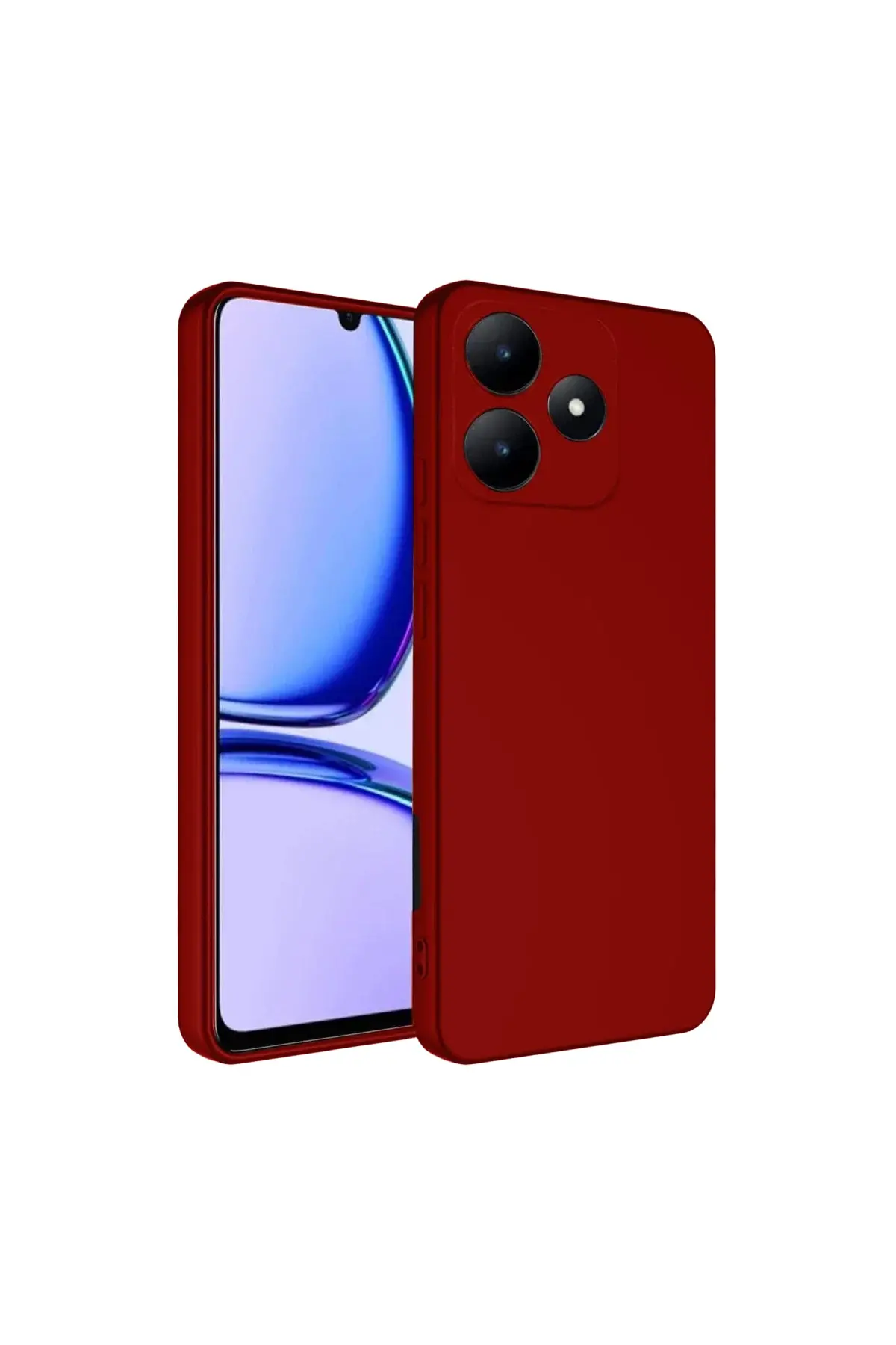 Realme C61 Kılıf First Silikon - Kırmızı