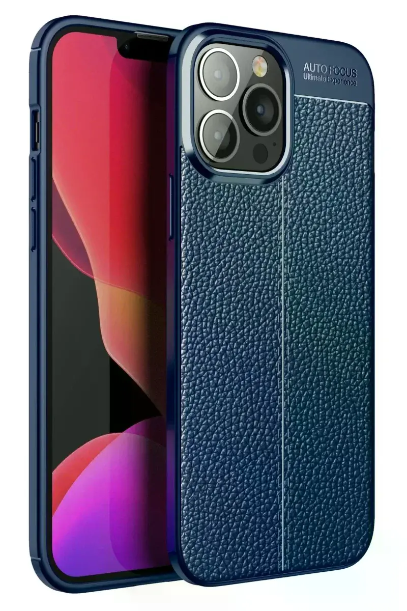 Apple iPhone 15 Pro Max Kılıf Auto Focus Kapak - Lacivert