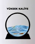 Döndürülebilir Dinak Kum Tablosu – Stres Giderici, Yüksek Kaliteli Cam ve Doğal Kum ile Sanatsal Mas-5