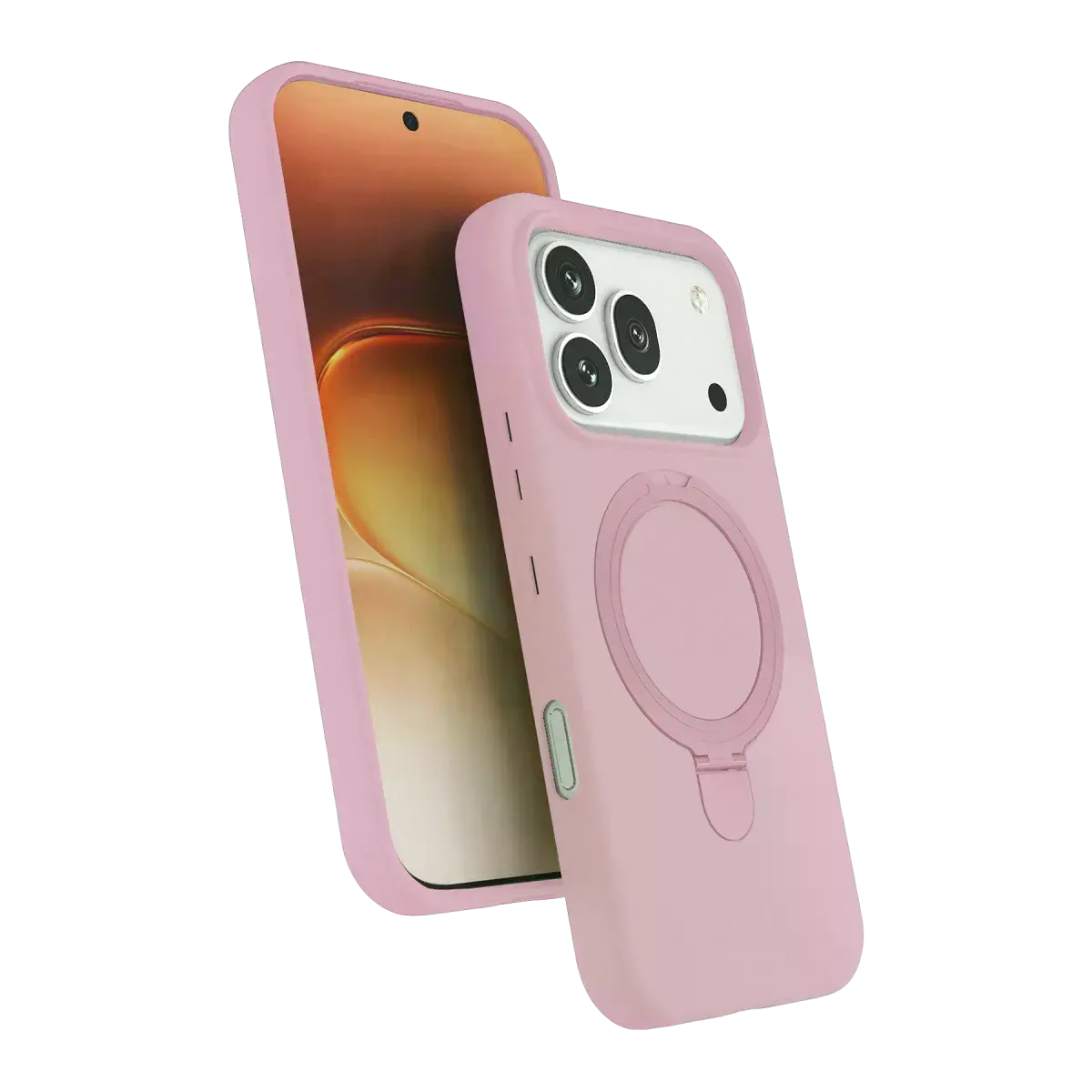 Huawei Honor 600 Pro Regal Magsafe Standlı Kapak - Açık Pembe
