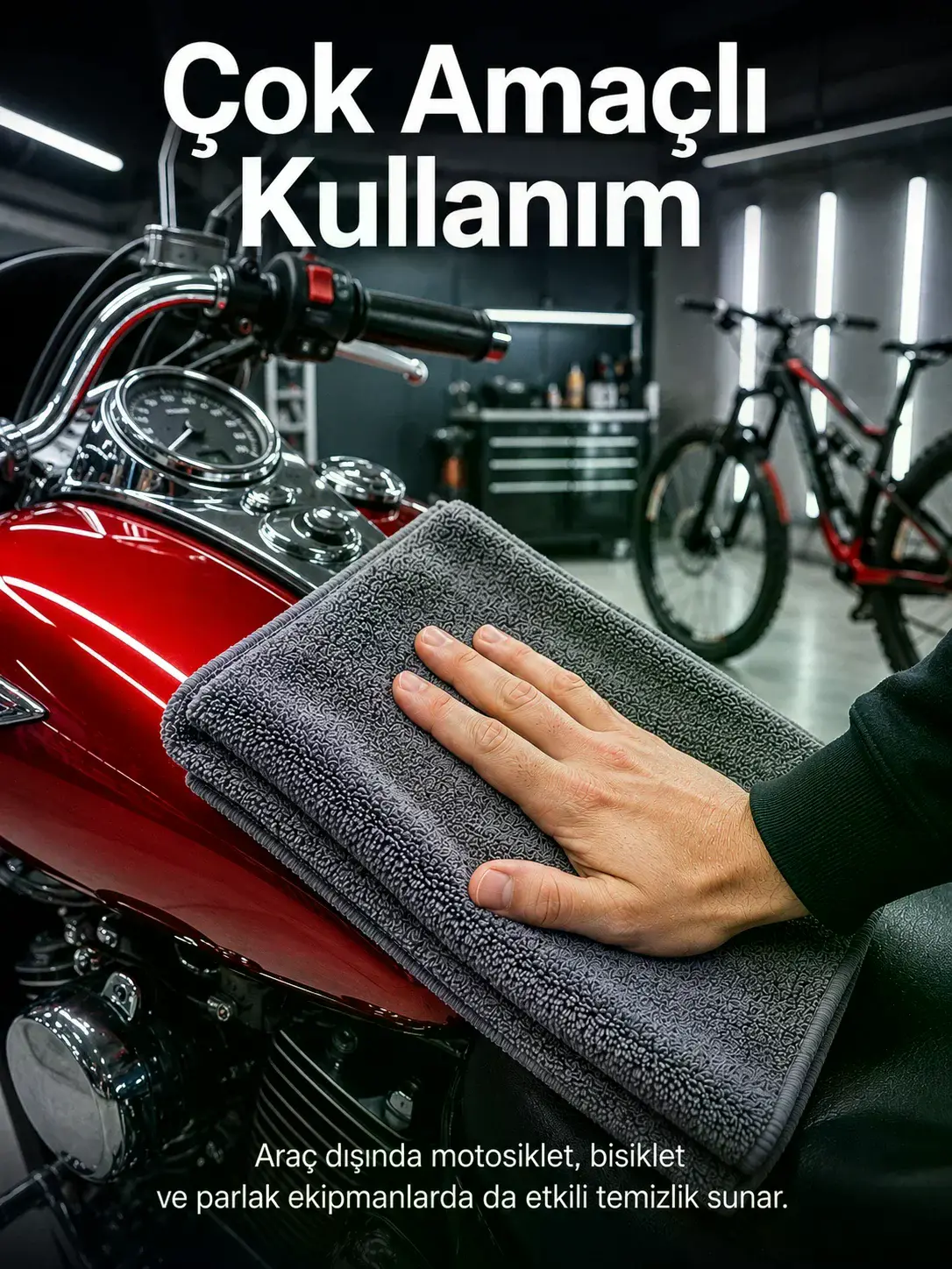 50x70 Mikrofiber Tank Bezi Araç Kurulama ve Oto Bakım Temizlik Bezi Yüksek Su Emici