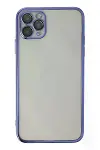 Apple iPhone 11 Pro Kılıf Razer Lensli Silikon - Mor-2