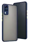 Vivo Y53S Kılıf Montreal Silikon Kapak - Lacivert-2