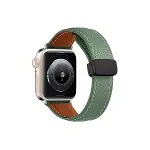 Apple Watch 38mm Kr414 Daks Deri Kordon (saat Değildir) - Koyu Yeşil-1