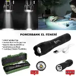 Powerbank Özellikli Uzun Menzilli El Feneri Wt-039-1