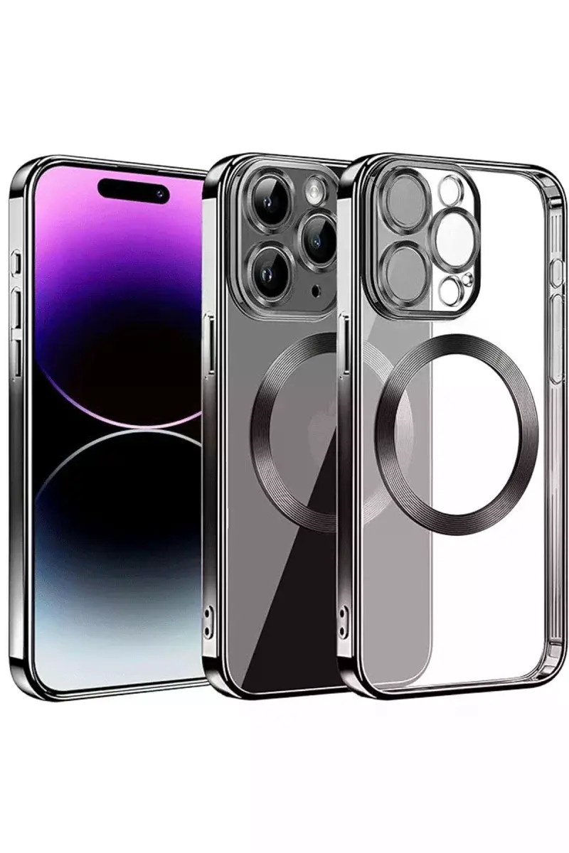 Apple iPhone 13 Pro Max Kılıf Slot Silikon - Siyah