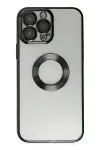 Apple iPhone 13 Pro Max Kılıf Slot Silikon - Siyah-2