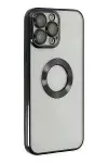Apple iPhone 13 Pro Max Kılıf Slot Silikon - Siyah-3