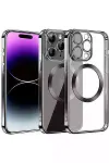 Apple iPhone 13 Pro Max Kılıf Slot Silikon - Siyah-1