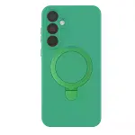 Samsung Galaxy A55 5g Regal Magsafe Standlı Kapak - Yeşil-4