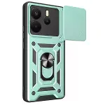 Xiao Red Note 14 4g Pars Lens Yüzüklü Silikon - Yeşil-4