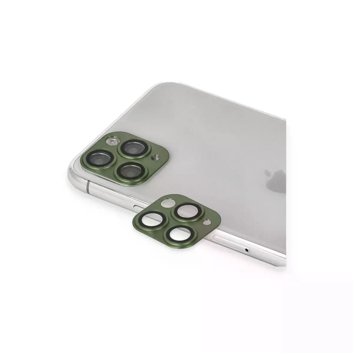 Apple İphone 11 Pro Max Pers Alünyum Kamera Lens - Yeşil