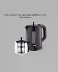 Sinbo STM 5840 Elektrikli Çay Makinesi 1800W Cam Demlik ve Sıcak Tutma Özellikli-3