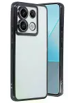 Xiao Poco X6 Kılıf Razer Lensli Silikon - Siyah-1