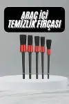 5 Adet Oto Detaylı Tezleyici Araç İçi Tezlik Fırça Seti Koltuk Döşeme Kapı Toz Alma Fırçası-2