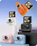 1080p Dijital Video Kamera (32gb) Kart Dijital Vlog Fotoğraf Makinesi Türkçe Mavi-7