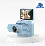 1080p Dijital Video Kamera (32gb) Kart Dijital Vlog Fotoğraf Makinesi Türkçe Mavi-1