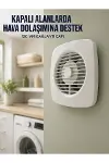 Banyo WC Mutfak Aspiratörü 16 W 120 mm Havalandırma ve Hava Tahliye Fanı-1