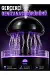 RGB Işıklı Denizanası Hava Nemlendirici Ultrasonik Buhar Makinesi 2H 4H 8H Zamanlayıcılı-1