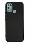 İnfinix Hot 10 Play Kılıf Nano içi Kadife Silikon - Siyah-1