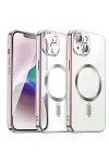 Apple iPhone 13 Kılıf Kross Magneticsafe Kapak - Rose-1