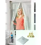 Mıknatıslı Kapı Sinekliği Tül Perde 105 x 210 cm-2