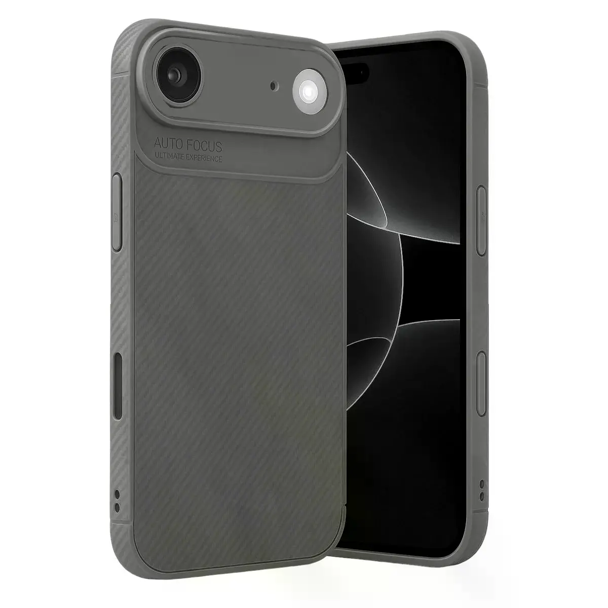 Apple İphone 17 Air Auto Focus Karbon Kapak - Gri