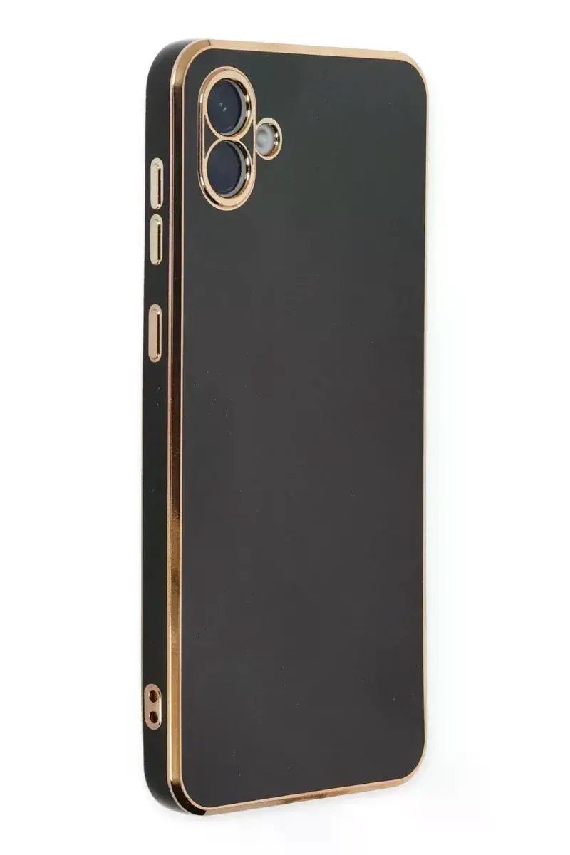Samsung Galaxy A04 Kılıf Volet Silikon - Siyah