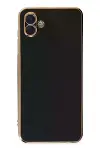 Samsung Galaxy A04 Kılıf Volet Silikon - Siyah-3