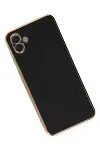 Samsung Galaxy A04 Kılıf Volet Silikon - Siyah-5