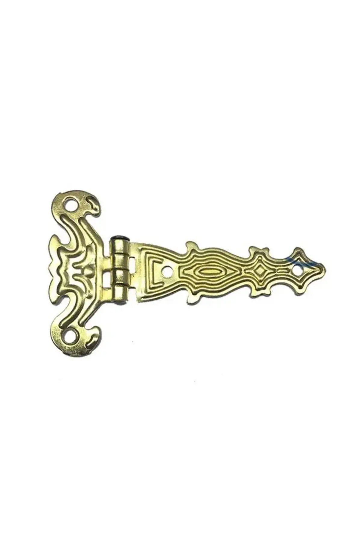 Dekoratif, Sac Tek Kuyruklu Menteşe - 40x68 Mm, Küçük, Sarı, 100 Adet