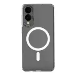 Samsung Galaxy S25 Edge Kılıf Magneticsafe Şeffaf Silikon - Şeffaf-2