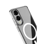 Samsung Galaxy S25 Edge Kılıf Magneticsafe Şeffaf Silikon - Şeffaf-3