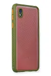 Samsung Galaxy A01 Core Kılıf a Şeffaf Silikon - Yeşil-2