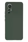 Xiao 12 Lite Kılıf Nano içi Kadife Silikon - Koyu Yeşil-1