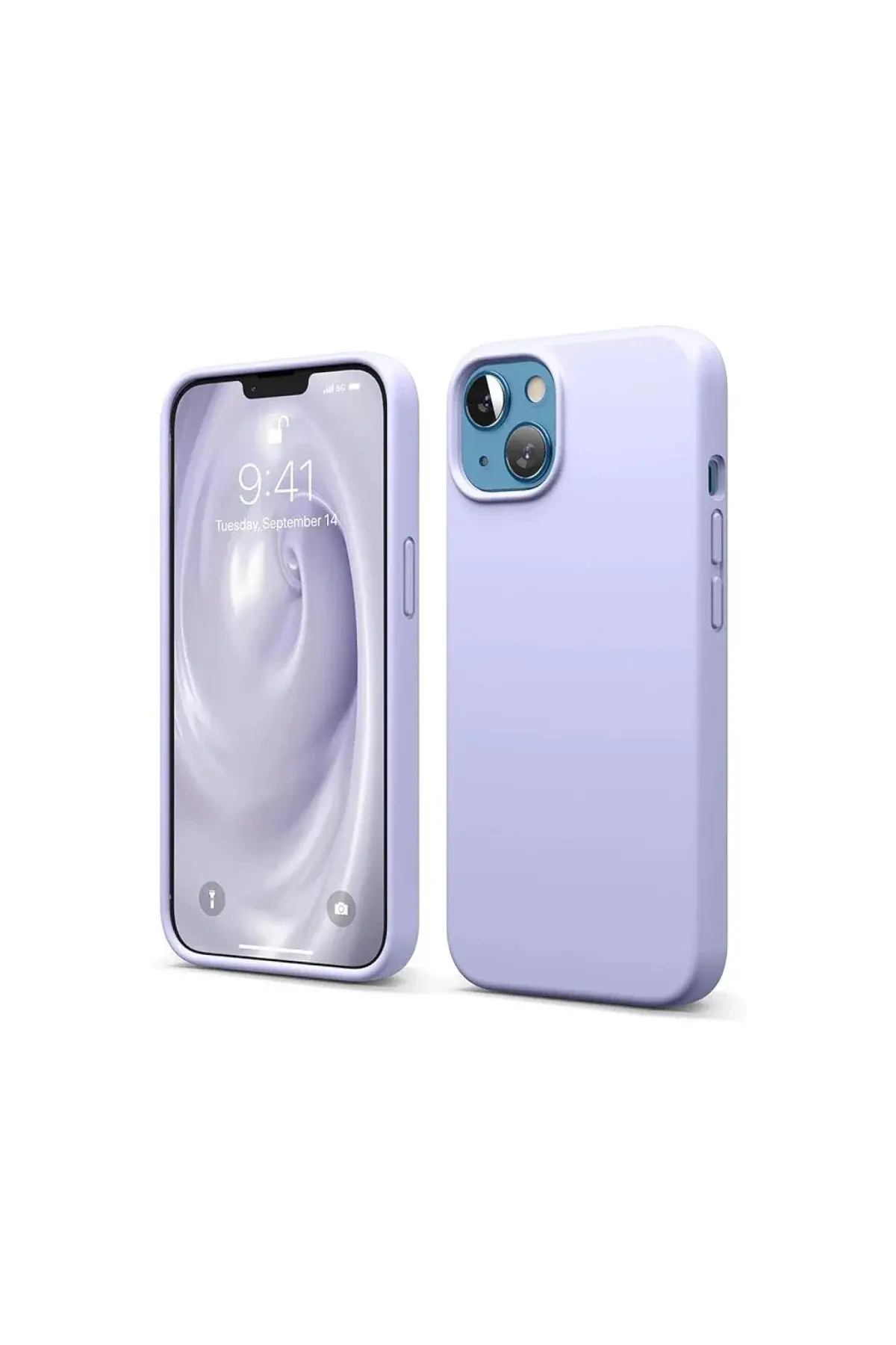 Apple iPhone 14 Kılıf First Silikon - Lila