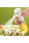 Çok Amaçlı Cam Şişe Püskürtmeli Dağıtıcı Yağdanlık Limonluk Sirke Sosluk Spreyi Beyaz-2