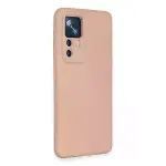Xiaomi Mi 12T Pro Kılıf Nano içi Kadife Silikon - Pudra-2