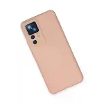 Xiaomi Mi 12T Pro Kılıf Nano içi Kadife Silikon - Pudra-3