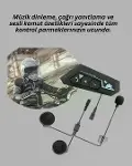 Su Geçirmez BT22 Bluetooth Kask Kulaklığı GPS ve Müzik Uyumlu-3