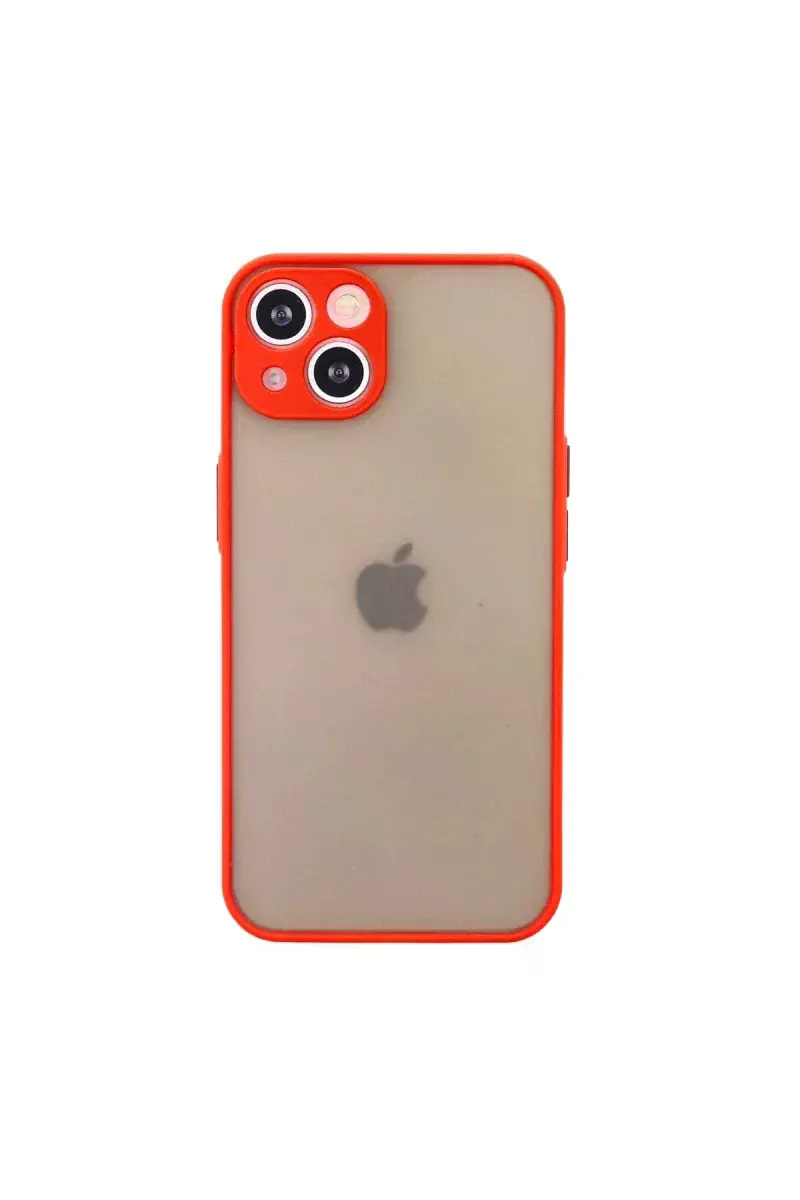 Apple iPhone 14 Kılıf Montreal Silikon Kapak - Kırmızı
