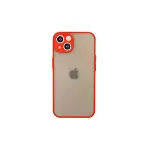 Apple iPhone 14 Kılıf Montreal Silikon Kapak - Kırmızı-3
