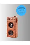Ahşap Tarzı Kablosuz Hoparlör 5W Güçlü Bass TF USB AUX-2