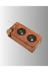 Ahşap Tarzı Kablosuz Hoparlör 5W Güçlü Bass TF USB AUX-5
