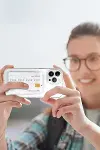 Apple iPhone 14 Plus Kılıf Kart Şeffaf Silikon - Şeffaf-2