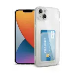 Apple iPhone 14 Plus Kılıf Kart Şeffaf Silikon - Şeffaf-3