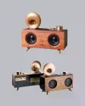 Retro Gramofon Tasarımlı Bluetooth Hoparlör – 3D Stereo Ses, 1800 mAh Batarya-2