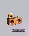 Retro Gramofon Tasarımlı Bluetooth Hoparlör – 3D Stereo Ses, 1800 mAh Batarya-3