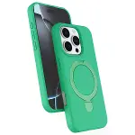 Apple İphone 16 Pro Regal Magsafe Standlı Kapak - Yeşil-1