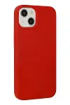 Apple iPhone 14 Plus Kılıf Nano içi Kadife Silikon - Kırmızı-2
